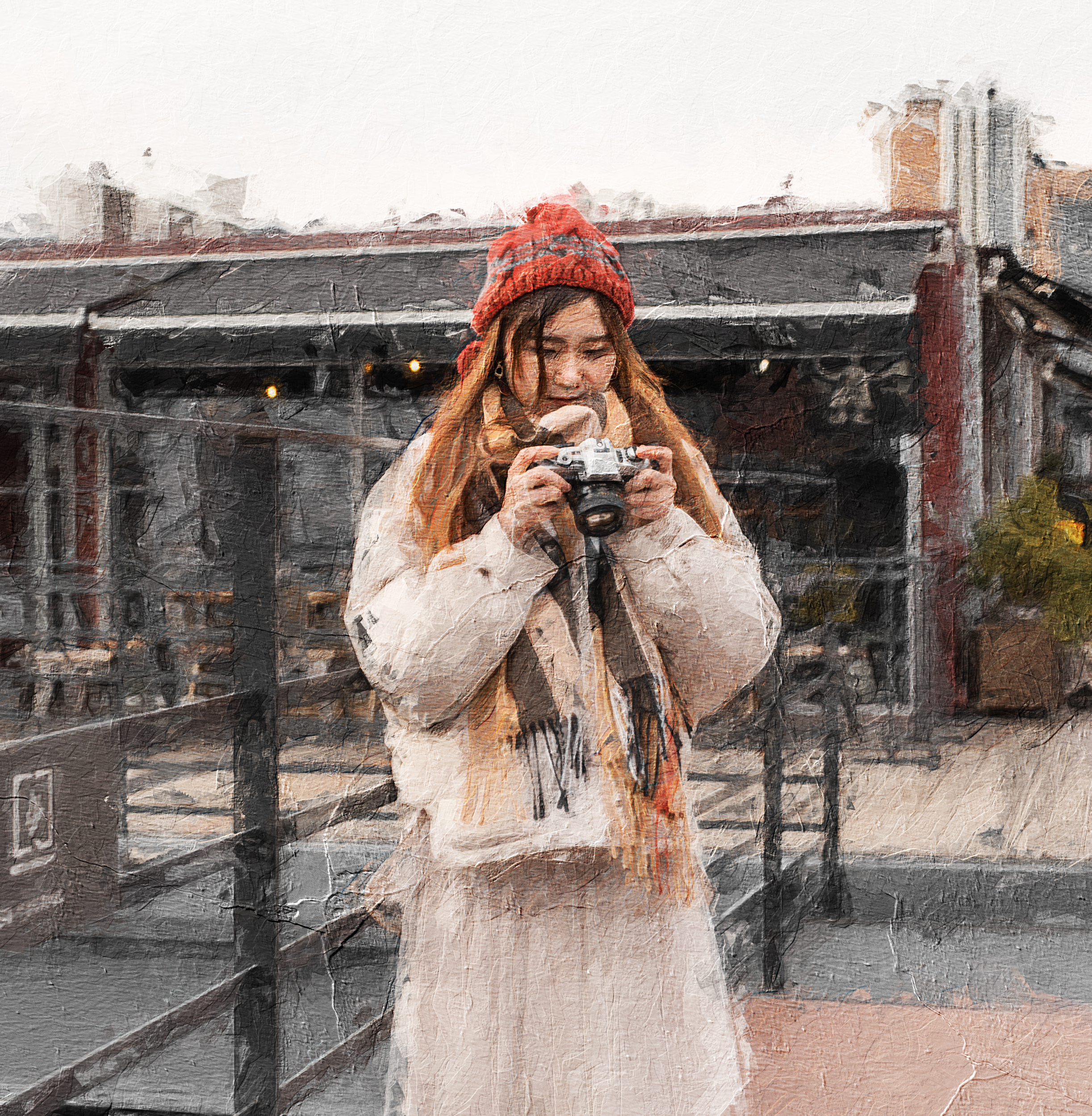 Action Photoshop hiệu ứng tranh sơn dầu siêu đẹp 4 Image Size 2