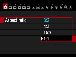 Tìm hiểu ngay 4 tỉ lệ ảnh phổ biến trong nhiếp ảnh 7 Lam the nao de thay doi Aspect Ratio ty le khung hinh tren may anh binhminhdigital11