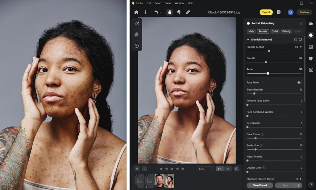 60s học ngay cách chỉnh màu hình ảnh cực đẹp bằng ứng dụng Evoto AI 2 evoto ai