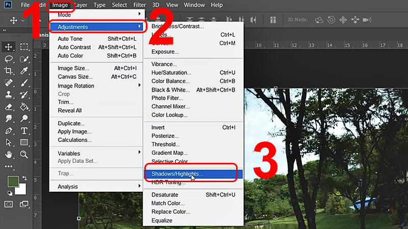 video cach xu ly anh thieu sang trong photoshop ho bien 6