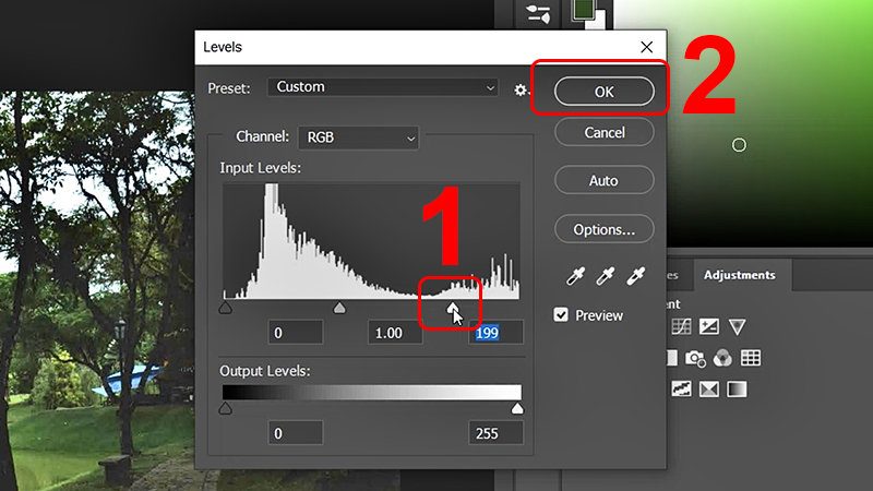 video cach xu ly anh thieu sang trong photoshop ho bien 7