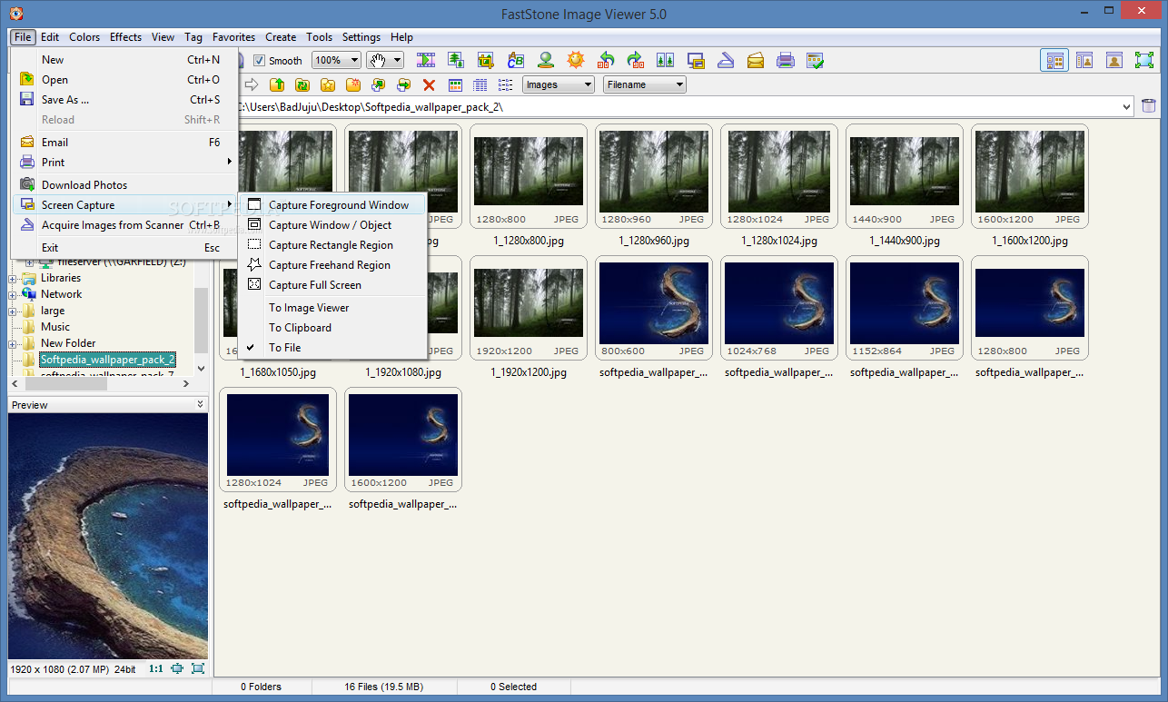 FastStone Image Viewer screen capture