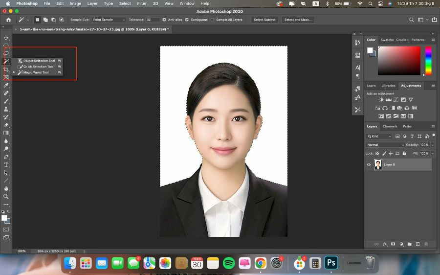 60s học ngay cách chỉnh màu môi ảnh thẻ bằng Photoshop 3 image 72