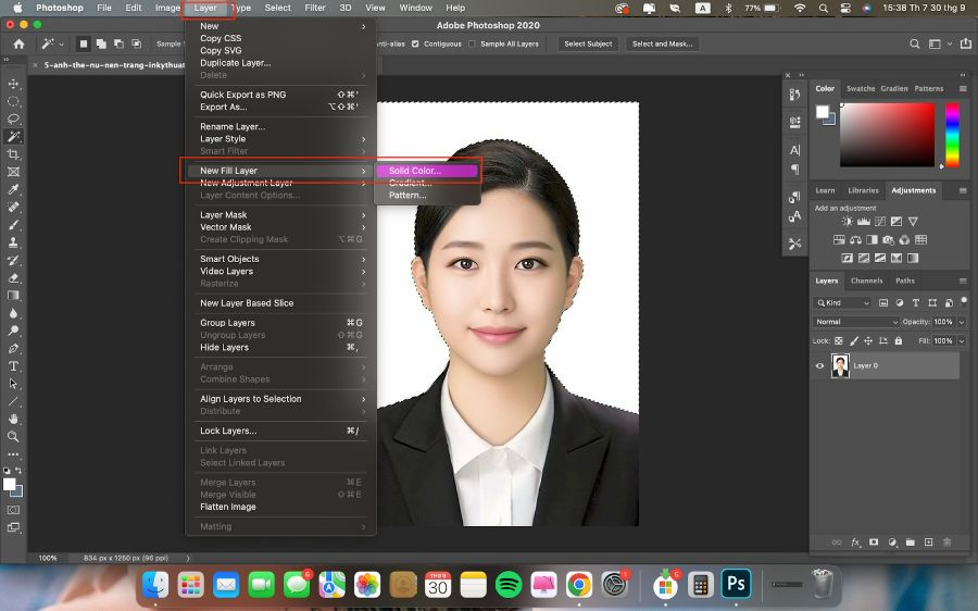 60s học ngay cách chỉnh màu môi ảnh thẻ bằng Photoshop 4 image 74