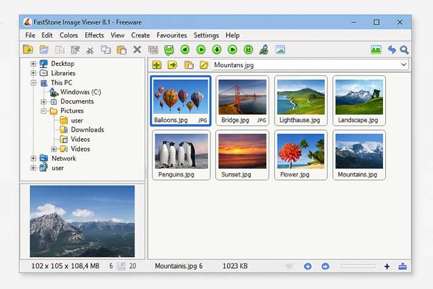 Tải FastStone Image Viewer 8.1 – Phần mềm xem và chỉnh sửa ảnh gọn nhẹ nhất. 3 image 9