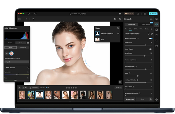 So sánh 4 phần mềm AI Retouch tốt nhất hiện tại: Evoto vs Meitu Yunxiu vs Magimir vs Panel Darkroom 3 image 4