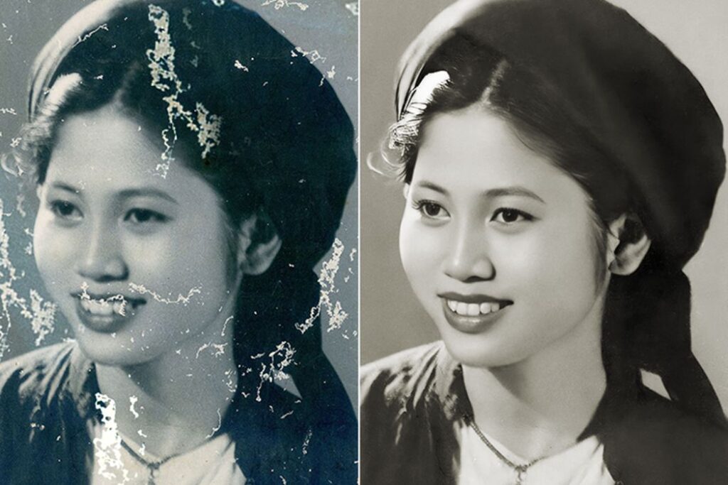AI phục hồi ảnh cũ