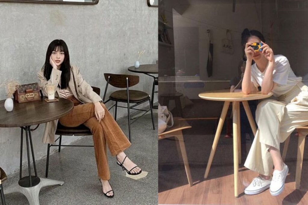 chụp ảnh trong quán cafe