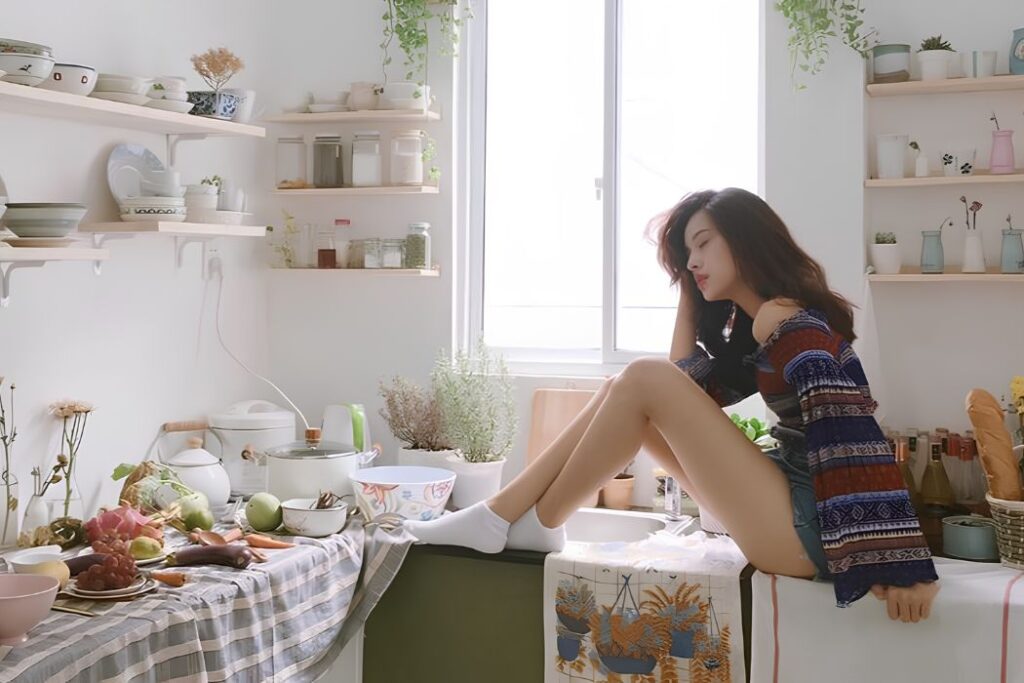 chụp ảnh trong nhà