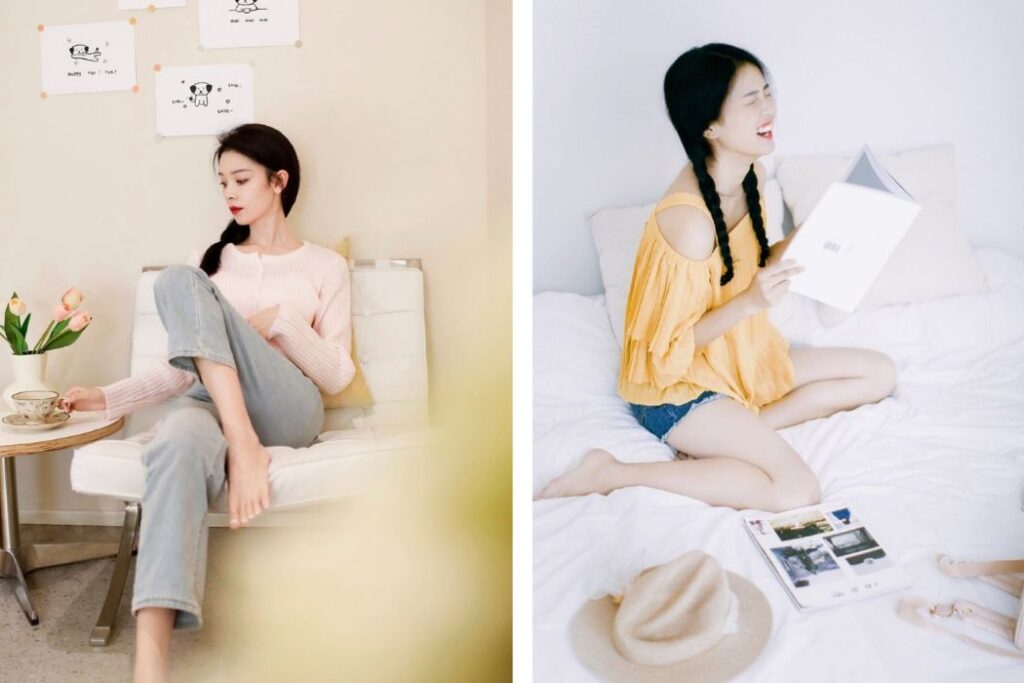 chụp ảnh trong nhà
